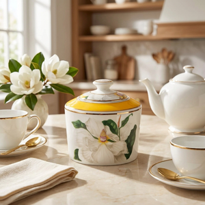 Açucareiro New Bone China Blummen 320ml L'Hermitage