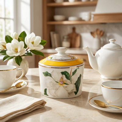 Açucareiro New Bone China Blummen 320ml L'Hermitage