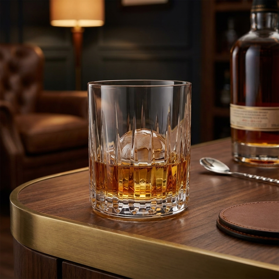 Jogo 2 Copos em Cristal Lapidado 66 Whisky 05 Artemano 300ml