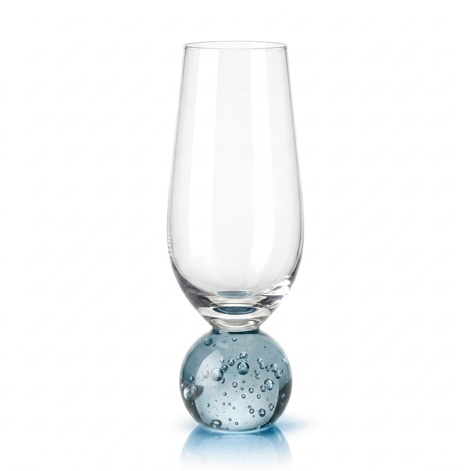 PRÉ-VENDA: Conjunto 6 Taças para Champagne base Esfera Azul Sphere 250ml