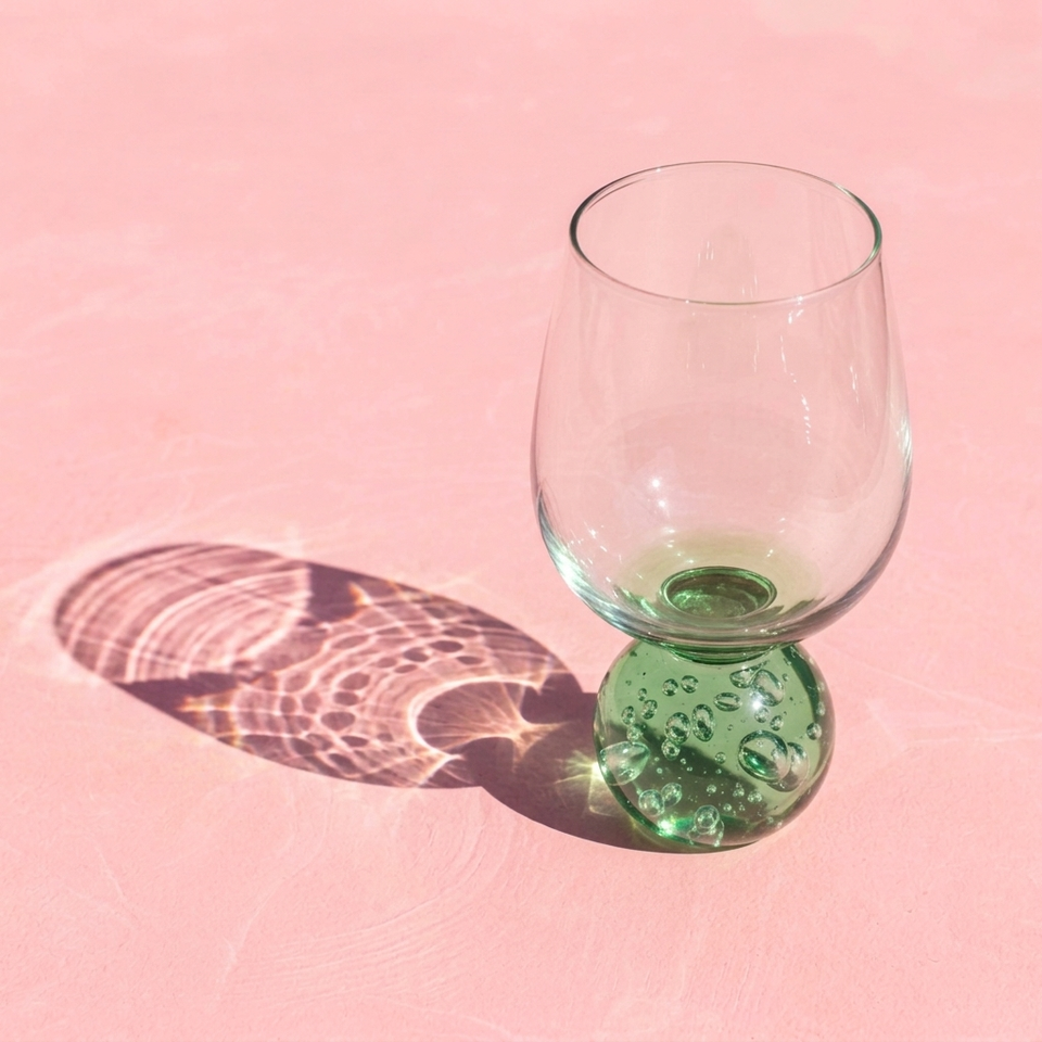PRÉ-VENDA: Conjunto 6 Taças base Esfera Verde Sphere 450ml