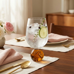 PRÉ-VENDA: Conjunto 6 Taças base Esfera Âmbar Sphere 450ml