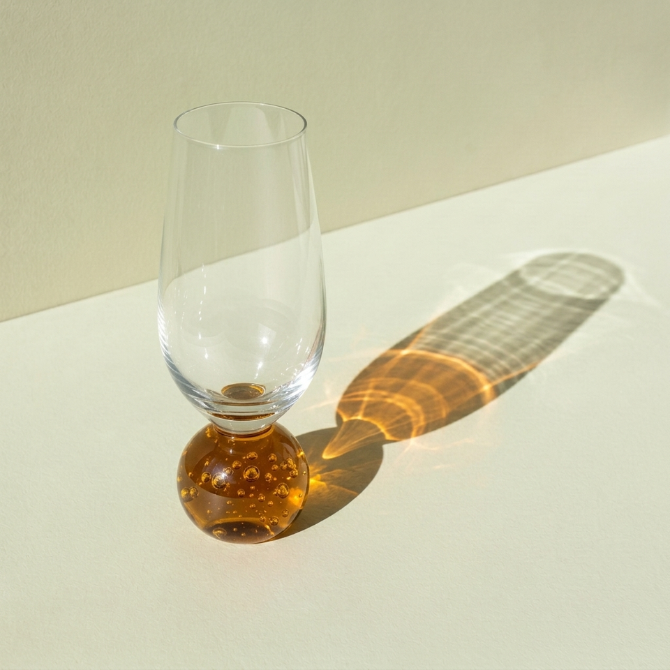 PRÉ-VENDA: Conjunto 6 Taças para Champagne base Esfera Âmbar Sphere 250ml