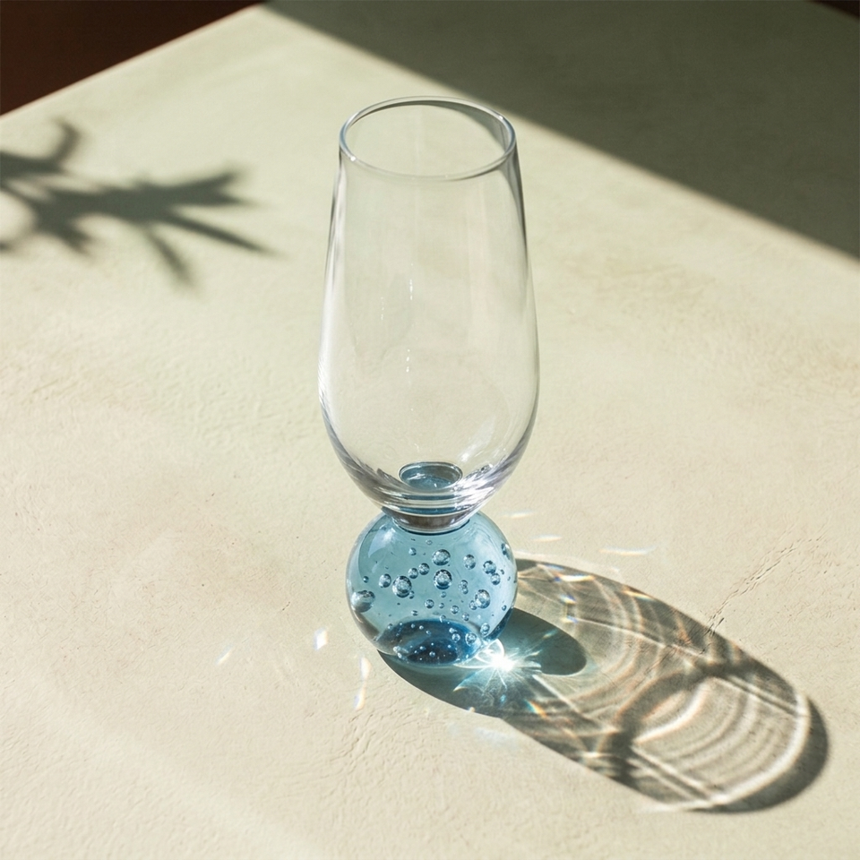 PRÉ-VENDA: Conjunto 6 Taças para Champagne base Esfera Azul Sphere 250ml