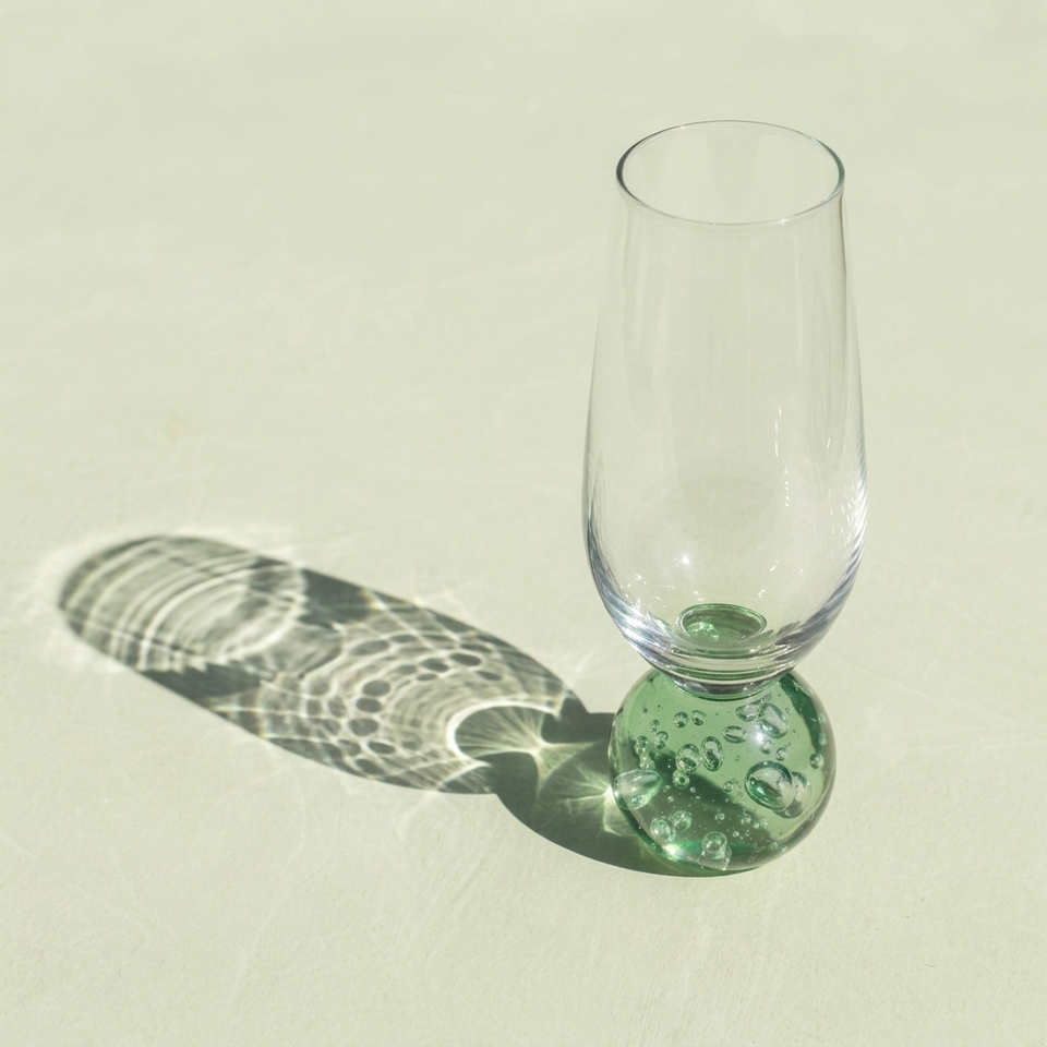 PRÉ-VENDA: Conjunto 6 Taças para Champagne base Esfera Verde Sphere 250ml
