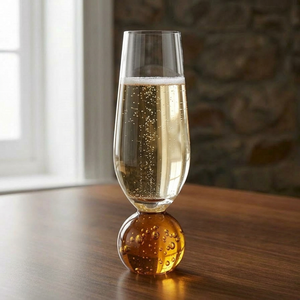 PRÉ-VENDA: Conjunto 6 Taças para Champagne base Esfera Âmbar Sphere 250ml