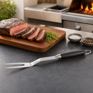 Garfo para Churrasco Beef Club em Aço Inox com Cabo em Plástico Fracalanza