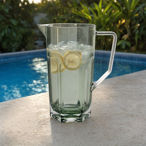 Jarra Acrílico Sextavada Verde 1,4L