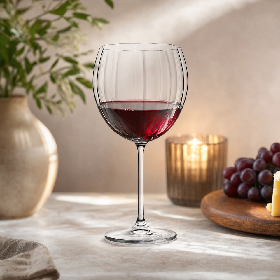 Jogo 3 Taças para Vinho Tinto Cristal Bohemia Blommé Transparente 460ml