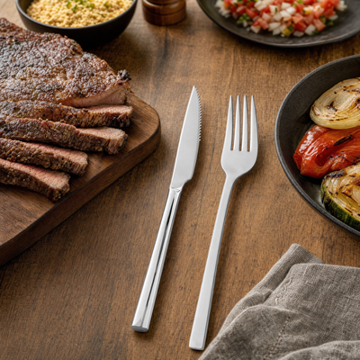 Jogo para Churrasco Aço Inox Firenze 12 peças Wolff