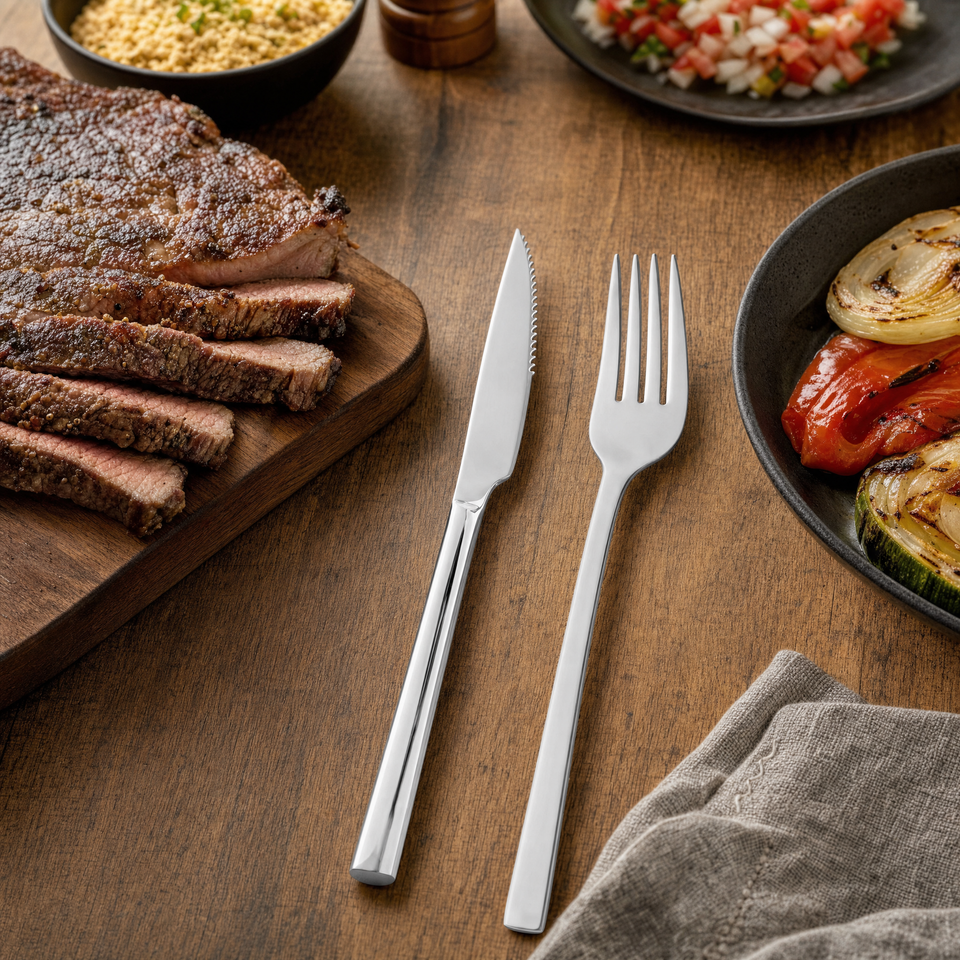 Jogo para Churrasco Aço Inox Firenze 12 peças Wolff