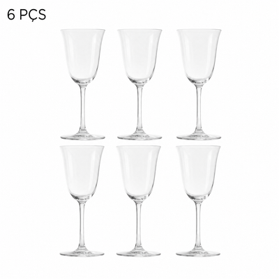 Jogo 6 Taças para Água em Cristal Bohemia Eva 350ml