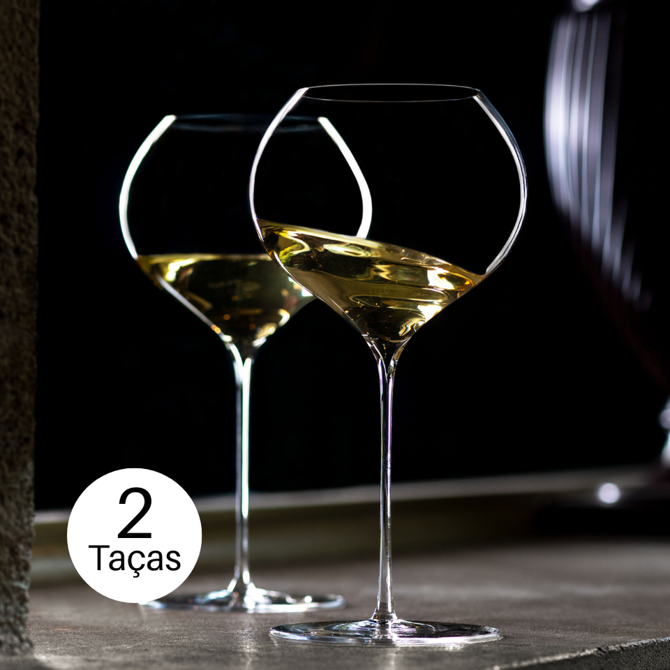 PRÉ-VENDA: Jogo 2 Taças Cristal para Vinho Branco Grand Blanc 640ml Maison Lehmann