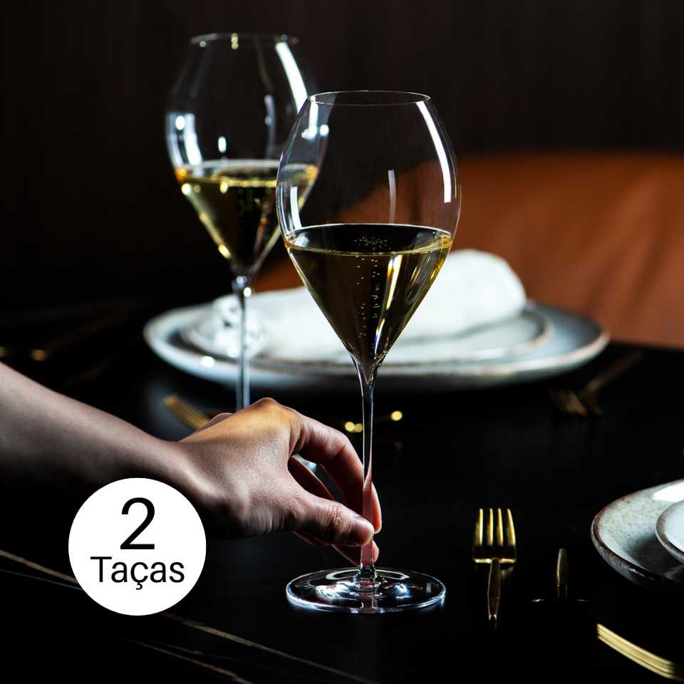 PRÉ-VENDA: Jogo 2 Taças Cristal Grand Champagne 450ml Maison Lehmann