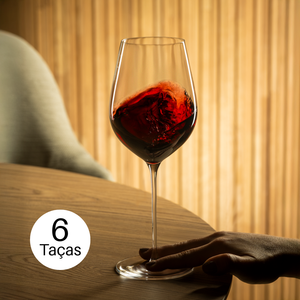 PRÉ-VENDA: Jogo 6 Taças Cristal Vinho Tinto Hommage 600ml Maison Lehmann