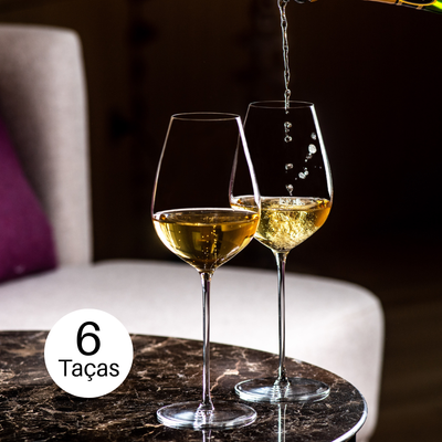 PRÉ-VENDA: Jogo 6 Taças Cristal Vinho Hommage 450ml Maison Lehmann