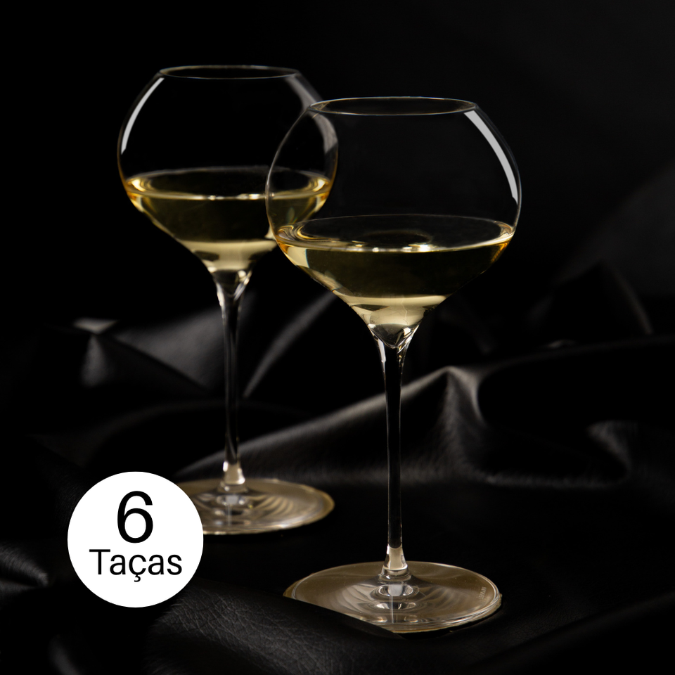 PRÉ-VENDA: Jogo 6 Taças Cristal Vinho Branco Grand Blanc 540ml Maison Lehmann