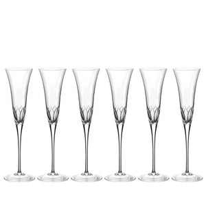 Conjunto de 6 Taças de Cristal para Champagne 150ml Strauss