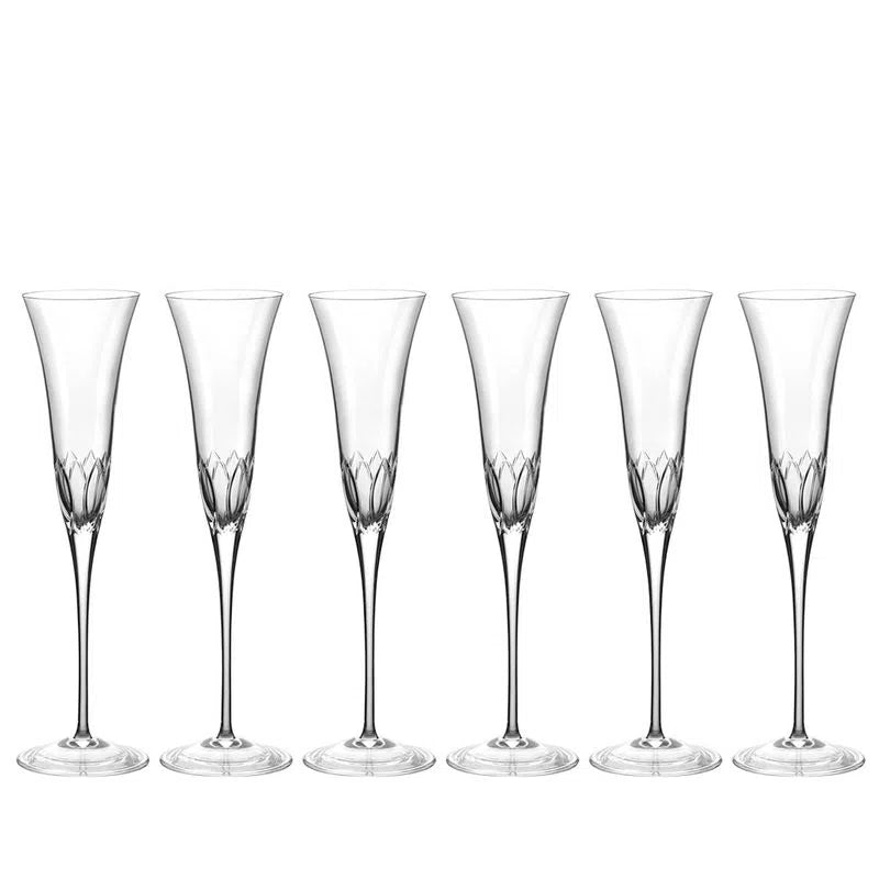 Conjunto de 6 Taças de Cristal para Champagne 150ml Strauss